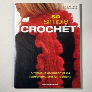 So Simple Crochet Book - Red and Black